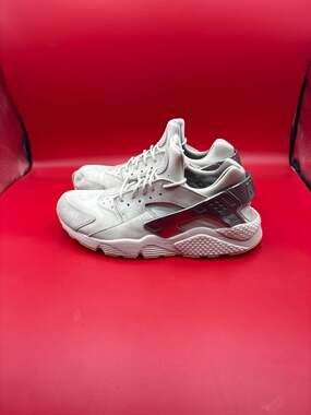 Nike Air Huarache Run Premium Light Bone Metallic Cool Grey 704830-013